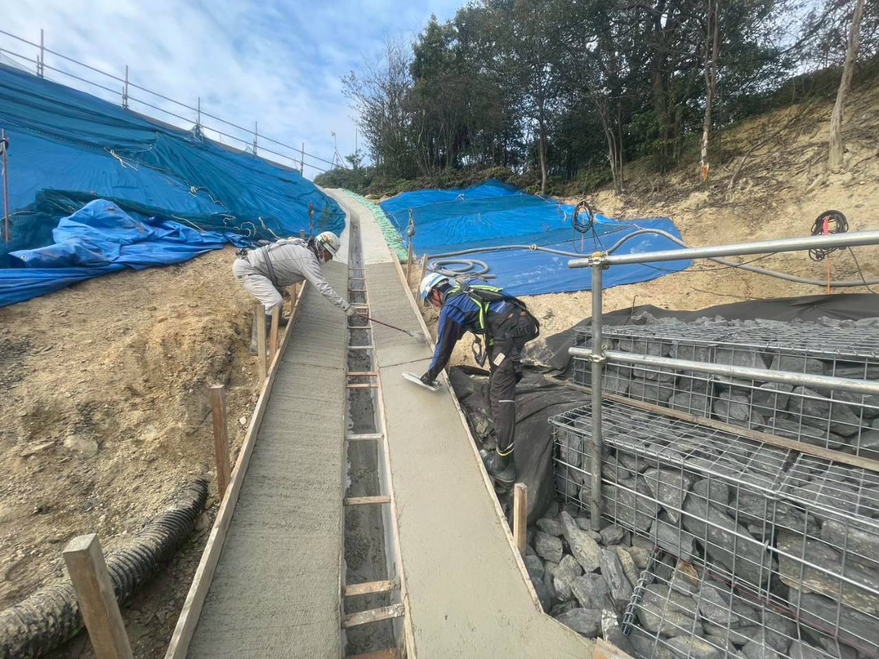 午後の作業開始